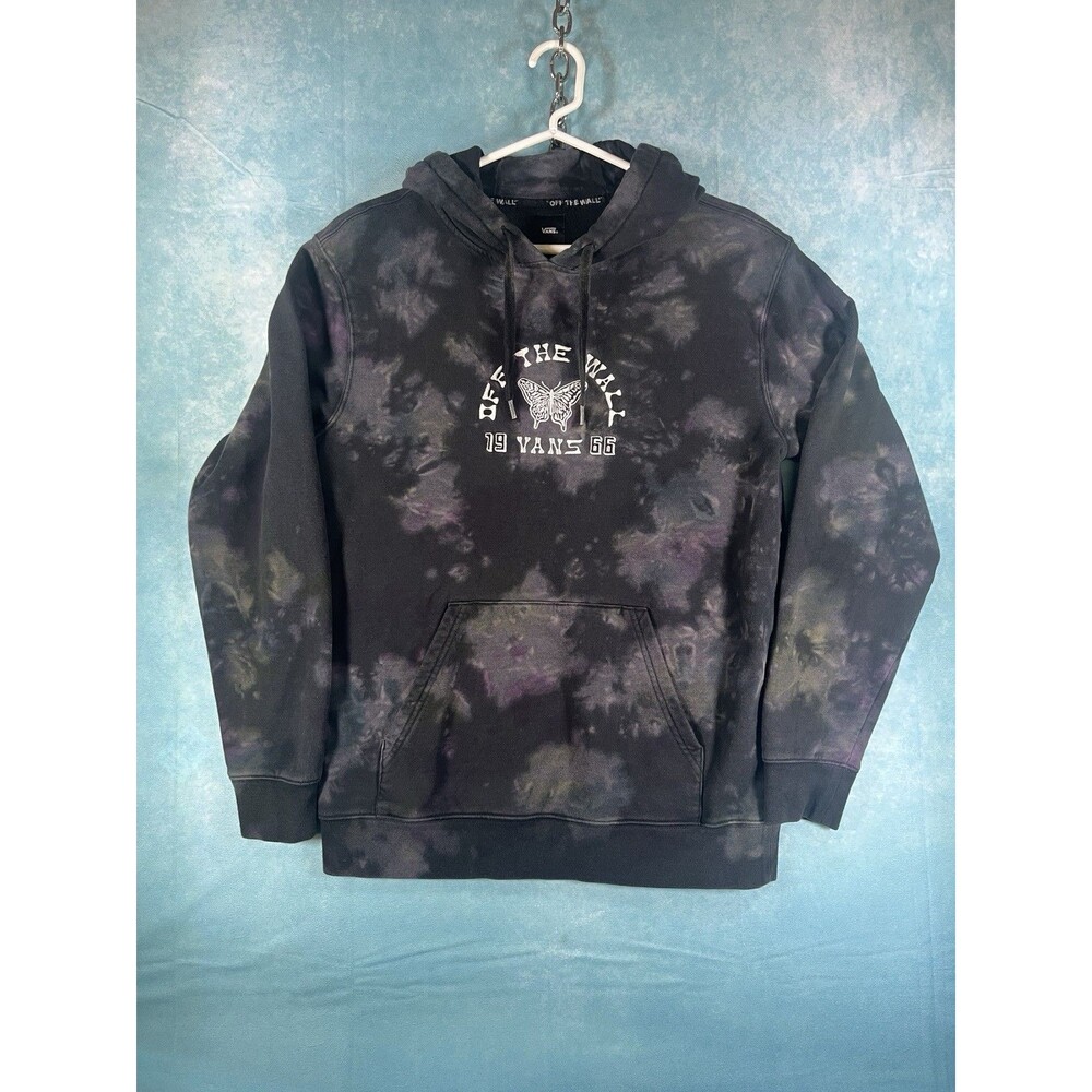 Y2k VTG Vans Off The Wall Women’s Tie Dye Hoodie Butterfly Emo Skater Girl Punk
